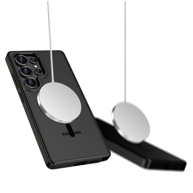 Θήκη MagMat MagSafe για Galaxy S25 Ultra, Matte Black, Tech-Protect