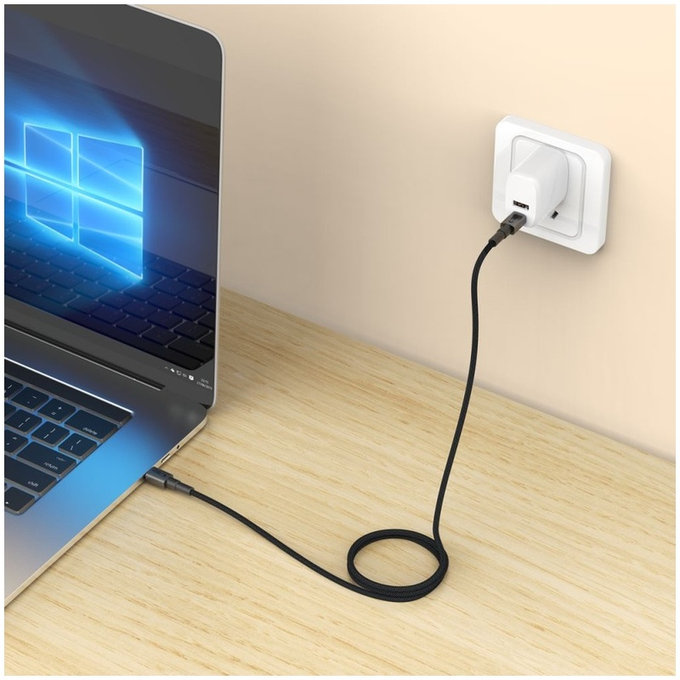 Καλώδιο Ultraboost Dna USB-C Cable PD 100W / 5A 300cm, Iron Grey, Tech-Protect
