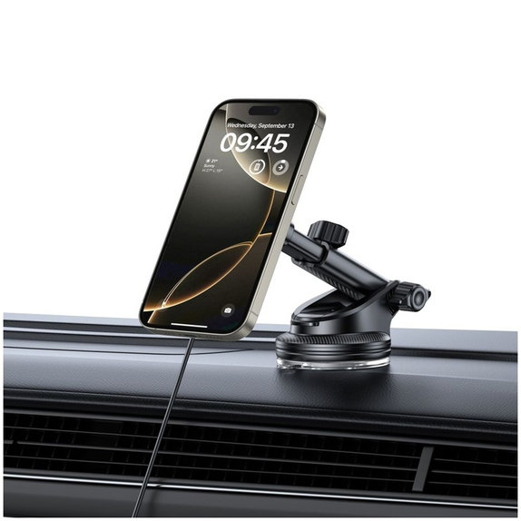 Βάση αυτοκινήτου MM15W-V4 Magnetic MagSafe Dashboard & Vent 15W, μαύρη, Tech-Protect