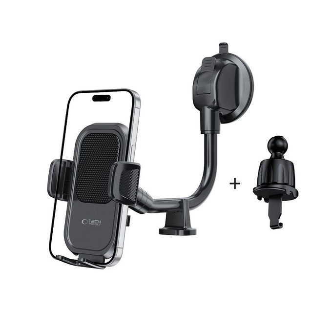Βάση αυτοκινήτου V8 Universal Long Arm Dashboard & Windshield, μαύρη, Tech-Protect