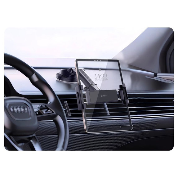 Βάση αυτοκινήτου V4 Universal Windshield & Dashboard for Tablet, μαύρη, Tech-Protect