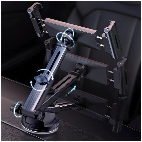 Βάση αυτοκινήτου V4 Universal Windshield & Dashboard for Tablet, μαύρη, Tech-Protect