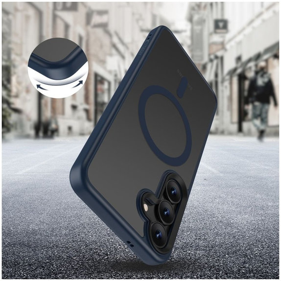 Θήκη MagMat MagSafe για Samsung S25, Matte Navy, Tech-Protect