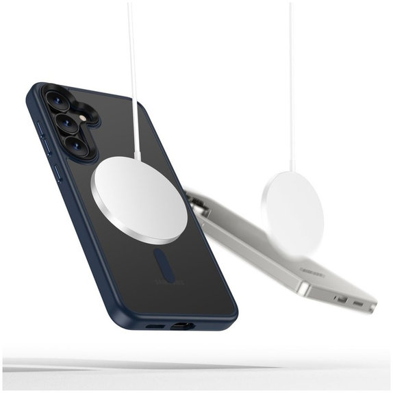 Θήκη MagMat MagSafe για Samsung S25, Matte Navy, Tech-Protect