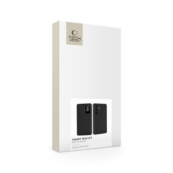 Θήκη Smart Wallet για Samsung S25 Ultra, Matte Black, Tech-Protect