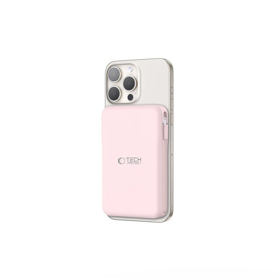 Power bank PB31 Lifemag MagSafe 10000mAh, ροζ, Tech-Protect
