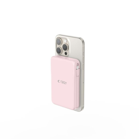 Power bank PB31 Lifemag MagSafe 10000mAh, ροζ, Tech-Protect