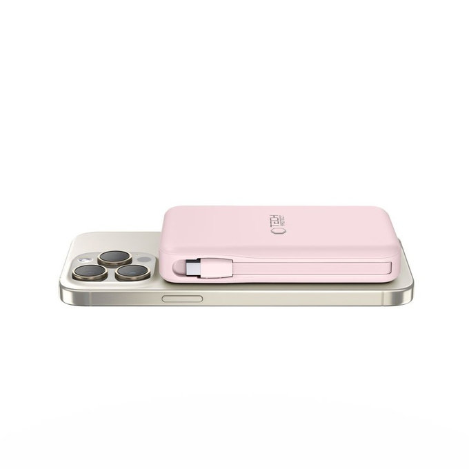 Power bank PB31 Lifemag MagSafe 10000mAh, ροζ, Tech-Protect