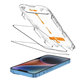 Σκληρυμένο γυαλί Quick Set+ 2-PACK για iPhone 13 / 13 Pro / 14 / 16E / 17E, μαύρη, Tech-Protect