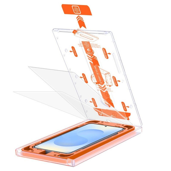 Σκληρυμένο γυαλί Quick Set+ 2-PACK για Samsung S24 / S25, διάφανη, Tech-Protect