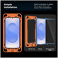 Σκληρυμένο γυαλί Quick Set+ 2-PACK για Samsung S24 / S25, διάφανη, Tech-Protect