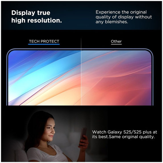 Σκληρυμένο γυαλί Quick Set+ 2-PACK για Samsung S24 / S25, διάφανη, Tech-Protect