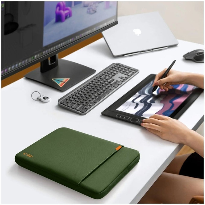 Θήκη laptop Defender 15-16, Army Green, Tech-Protect