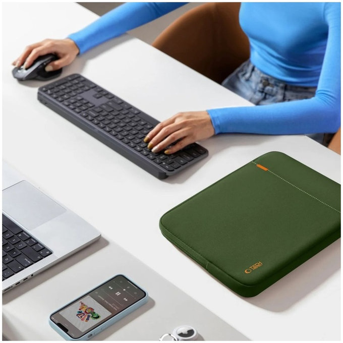 Θήκη laptop Defender 15-16, Army Green, Tech-Protect