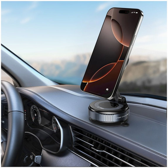 Βάση αυτοκινήτου N60 Magnetic MagSafe Windshield & Dashboard, μαύρη, Tech-Protect