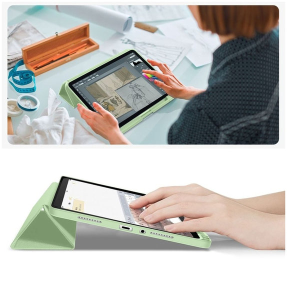 Θήκη Sc Pen για Xiaomi Redmi Pad 2 11.0 Matcha Green, Tech-Protect