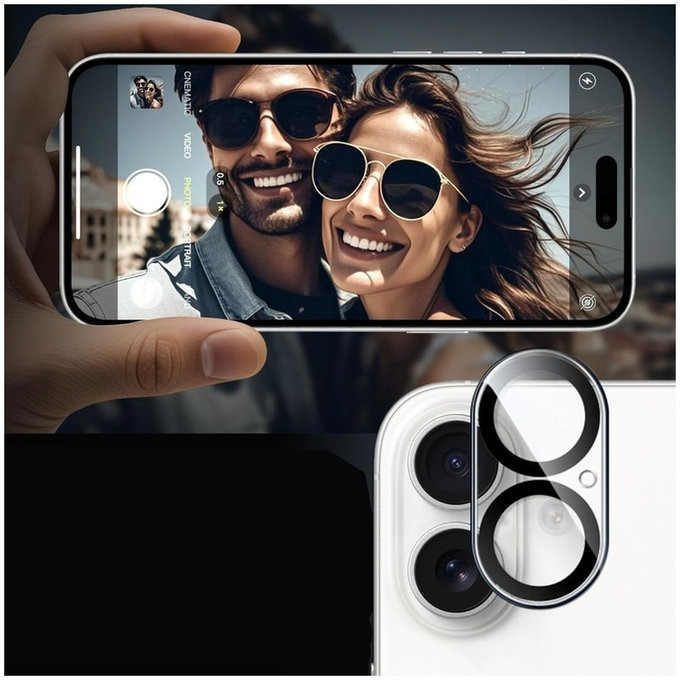 Προστασία κάμερας Cam Fit+ για iPhone 17, διάφανη, Tech-Protect