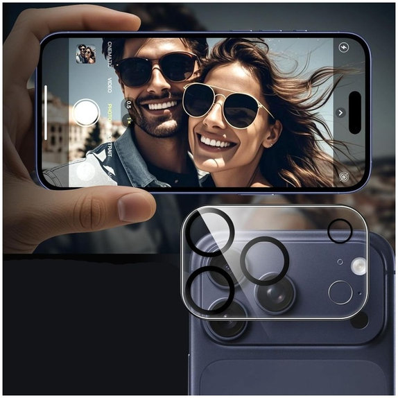 Προστασία κάμερας Cam Fit+ για iPhone 17 Pro, διάφανη, Tech-Protect