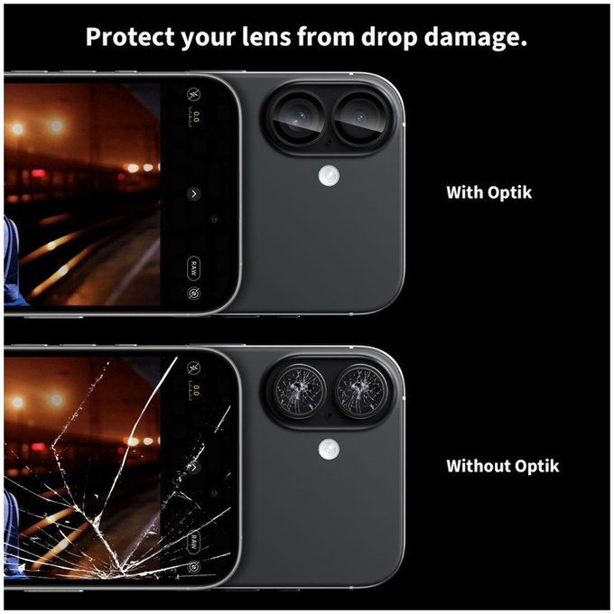 Προστασία κάμερας Camring Fit+ για iPhone 16 / 16 Plus / 17, διάφανη, Tech-Protect