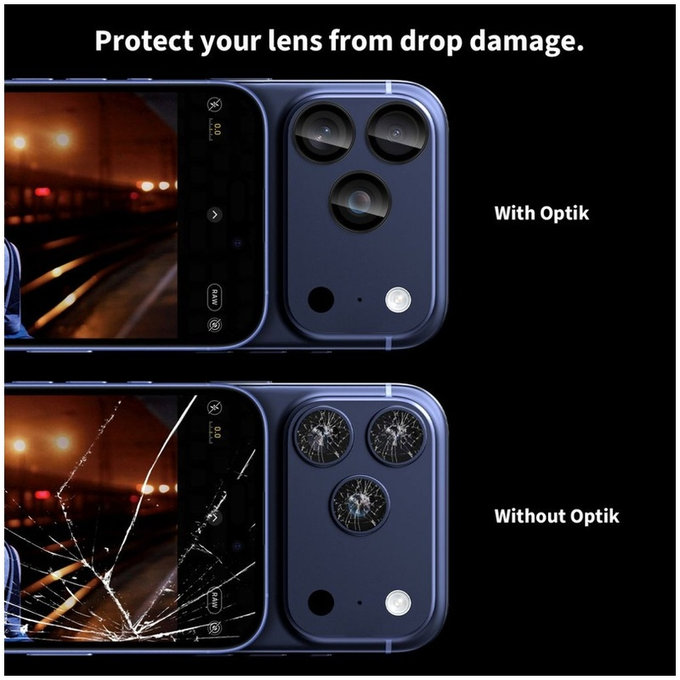 Προστασία κάμερας Camring Fit+ για iPhone 14 Pro / Max / 15 Pro / Max / 16 Pro / Max / 17 Pro / Max, διάφανη, Tech-Protect