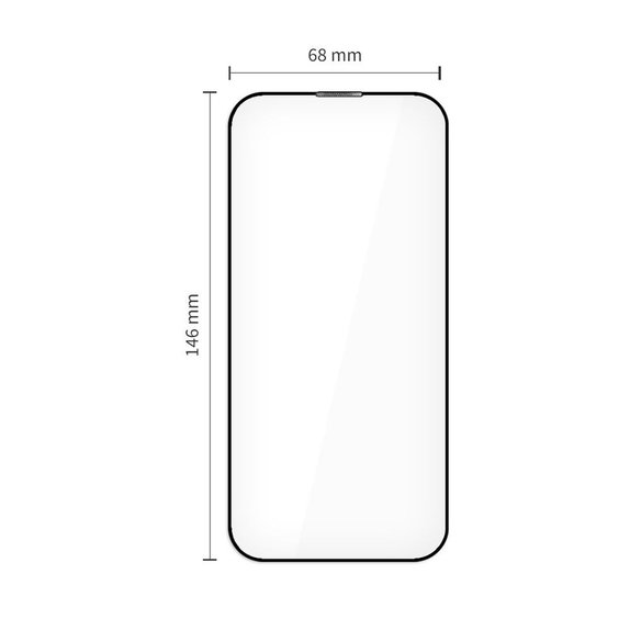 Σκληρυμένο γυαλί Quick Set+ 2-PACK για iPhone 17, μαύρη, Tech-Protect