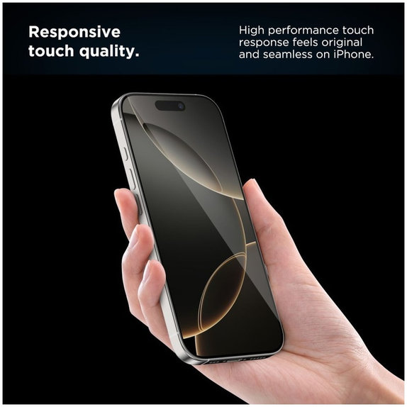 Σκληρυμένο γυαλί Quick Set+ 2-PACK για iPhone 17, μαύρη, Tech-Protect