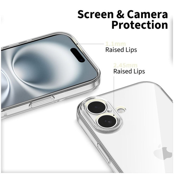 Θήκη προστασίας FlexAir για iPhone 17, číre, Tech-Protect