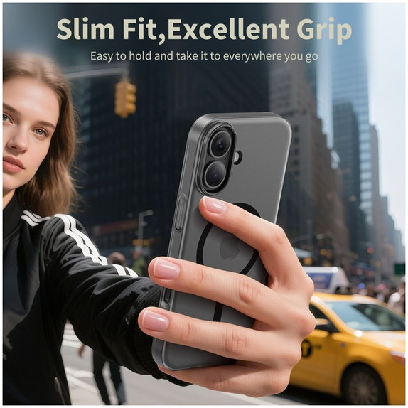 Θήκη MagSlim MagSafe για iPhone 17, Matte/Black, Tech-Protect