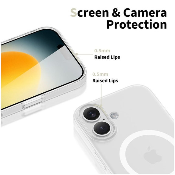 Θήκη MagSlim MagSafe για iPhone 17, Matte/White, Tech-Protect