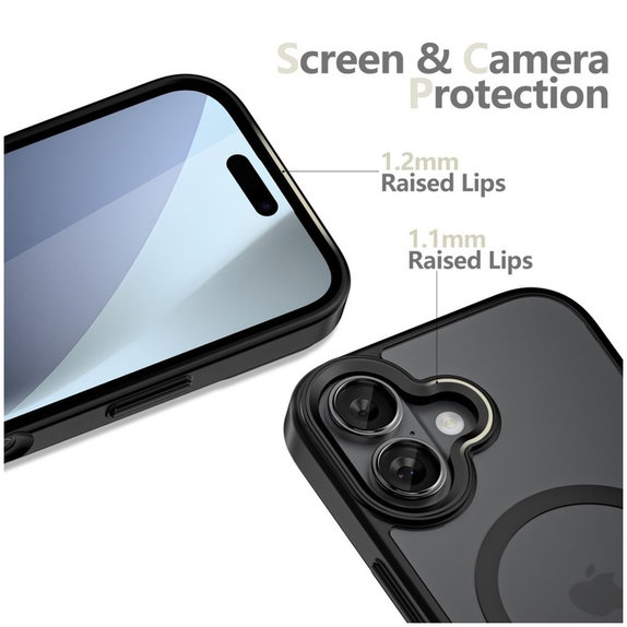 Θήκη MagMat MagSafe για iPhone 17, Matte Black, Tech-Protect