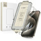 Σκληρυμένο γυαλί Quick Set+ 2-PACK για iPhone 15 Pro, μαύρη, Tech-Protect