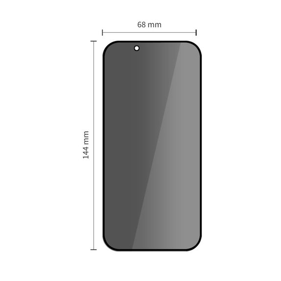 Privacy σκληρυμένο γυαλί Quick Set Spy+ 2-PACK για iPhone 13 / 13 Pro / 14 / 16E / 17E, privacy, Tech-Protect