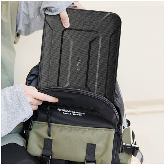 Θήκη laptop Ranger-X Tactical 13-14, μαύρη, Tech-Protect