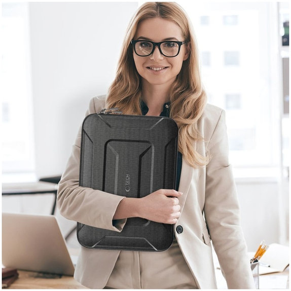 Θήκη laptop Ranger-X Tactical 13-14, μαύρη, Tech-Protect