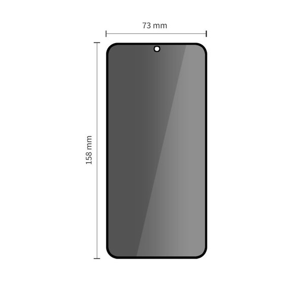 Privacy σκληρυμένο γυαλί Glass Spy+ 2-PACK για Samsung S25 FE, Tech-Protect