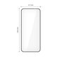 Σκληρυμένο γυαλί Glass Fit+ 2-PACK για Motorola Edge 50 Neo / 60 Neo, μαύρη, Tech-Protect