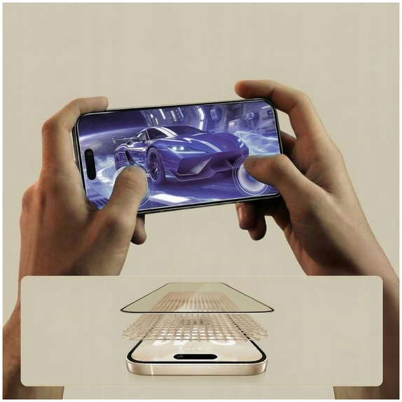 Σκληρυμένο γυαλί Glass Fit+ 2-PACK για Motorola Edge 50 Neo / 60 Neo, μαύρη, Tech-Protect
