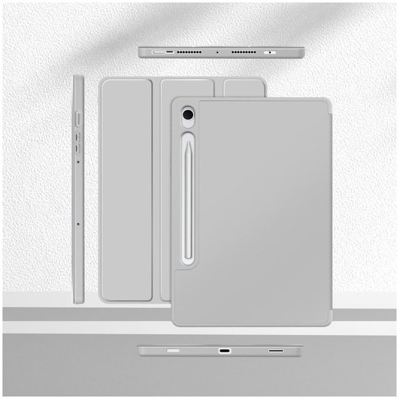 Θήκη Sc Pen για Samsung Tab S9 11.0 / S9 FE / S10 FE / S10 Lite 10.9 X710 / X716B / X510 / X516B / X520 / X526 / X400 / X406B, γκρι, Tech-Protect