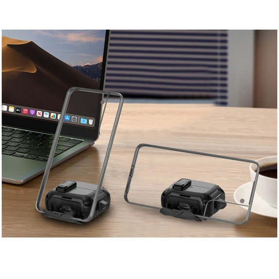 Θήκη ακουστικών Carbonox MagSafe για Samsung Buds 3 / 3 FE / 3 Pro, μαύρη, Tech-Protect