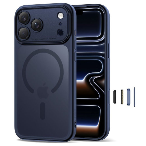 Θήκη MagPeak MagSafe CC για iPhone 17 Pro, Matte Deep Blue, Tech-Protect