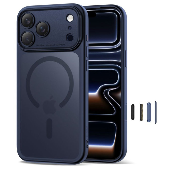 Θήκη MagPeak MagSafe CC για iPhone 17 Pro, Matte Deep Blue, Tech-Protect