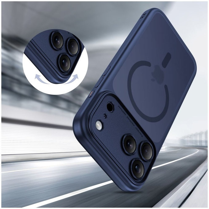 Θήκη MagPeak MagSafe CC για iPhone 17 Pro, Matte Deep Blue, Tech-Protect