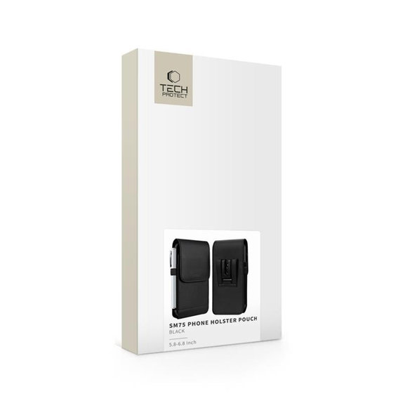 Θήκη γενικής χρήσης για τηλέφωνο SM75 5.8-6.8 Inch, μαύρη, Tech-Protect