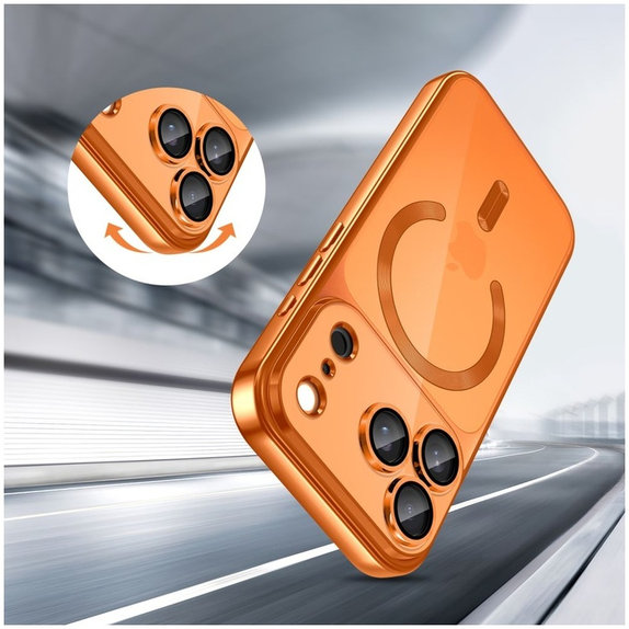 Θήκη MagFlex MagSafe για iPhone 17 Pro Max, Shiny Cosmic Orange, Tech-Protect