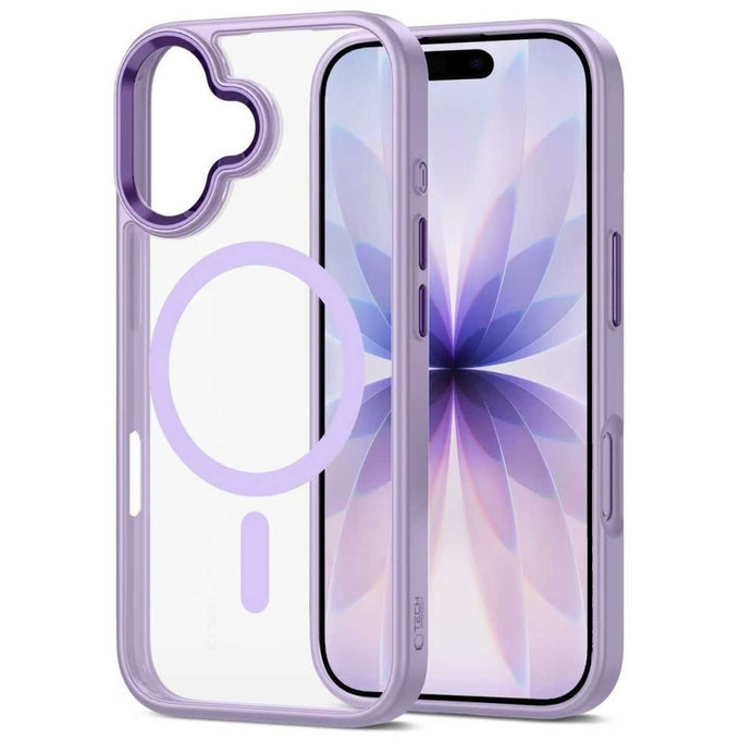 Θήκη MagMat MagSafe για iPhone 17, Lavender/Clear, Tech-Protect
