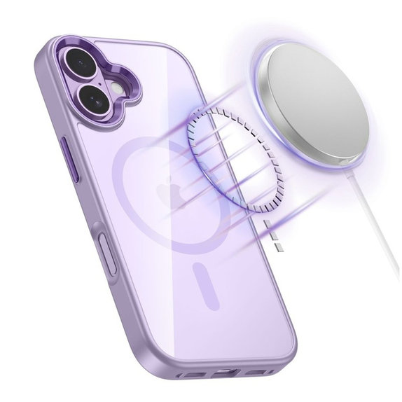 Θήκη MagMat MagSafe για iPhone 17, Lavender/Clear, Tech-Protect