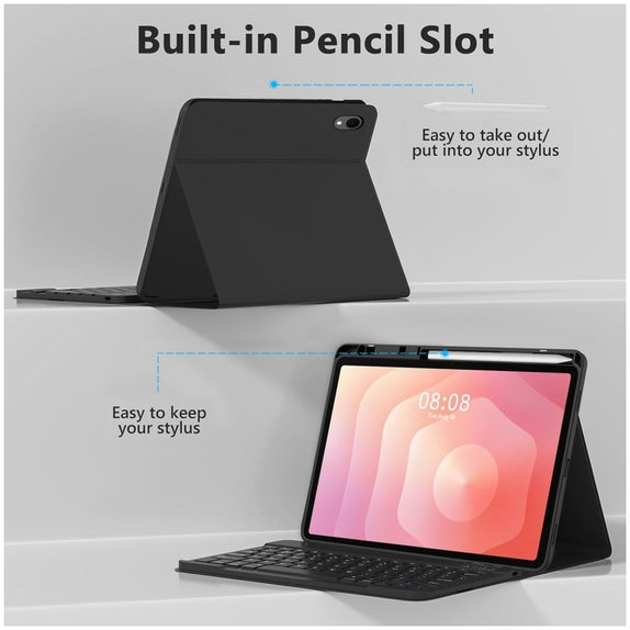 Θήκη Sc Pen + Keyboard για Samsung Tab S11 11.0 X730 / X736B, μαύρη, Tech-Protect