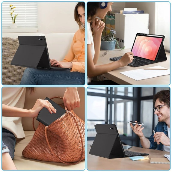 Θήκη Sc Pen + Keyboard για Samsung Tab S11 11.0 X730 / X736B, μαύρη, Tech-Protect