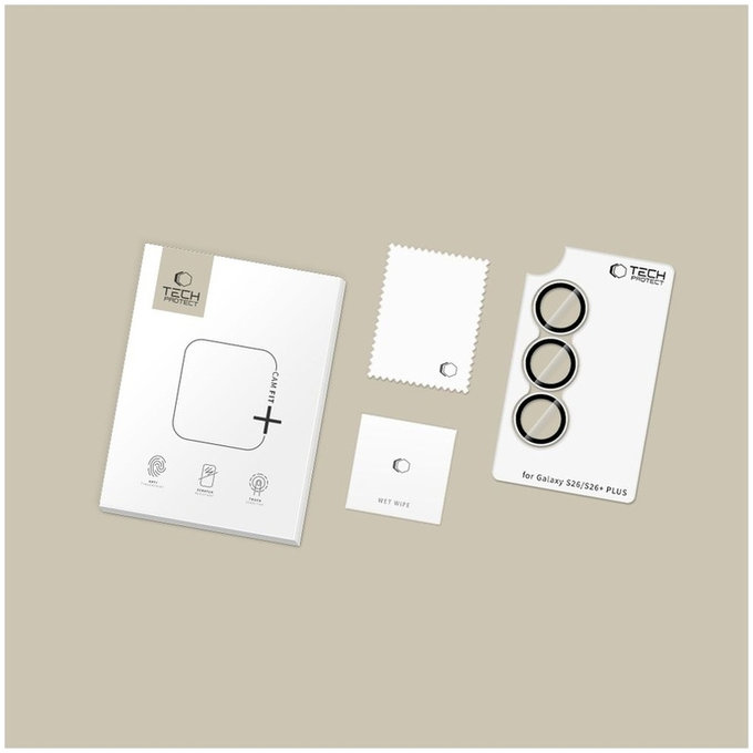 Προστασία κάμερας Camring Fit+ για Samsung S26 / S26+ Plus, διάφανη, Tech-Protect