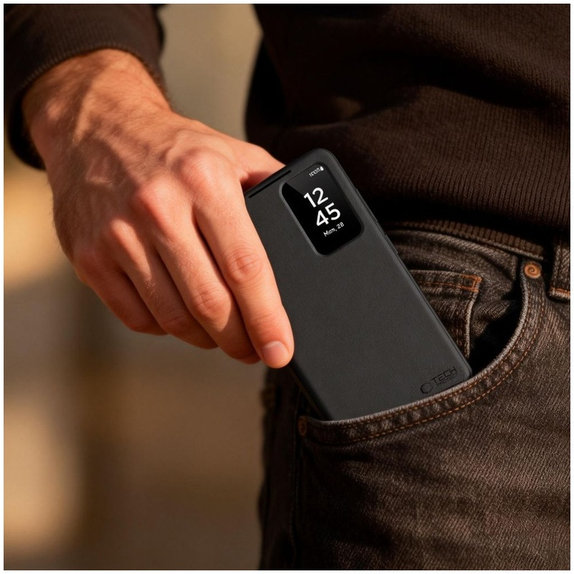 Θήκη Smart Wallet για Samsung S26 Ultra, Matte Black, Tech-Protect